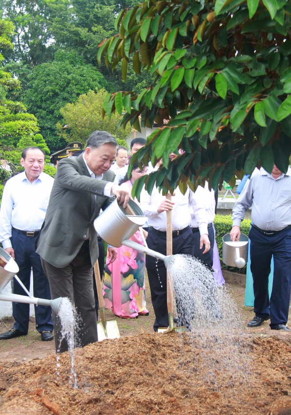 Tổng Bí thư Tô Lâm dâng hương, viếng mộ Cụ Phó bảng Nguyễn Sinh Sắc