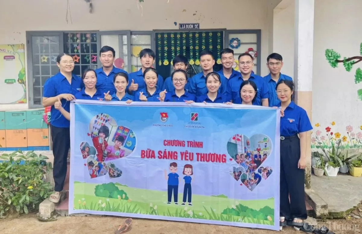 Gia Lai: Lan tỏa chương trình 'bữa sáng yêu thương' cho học sinh nghèo