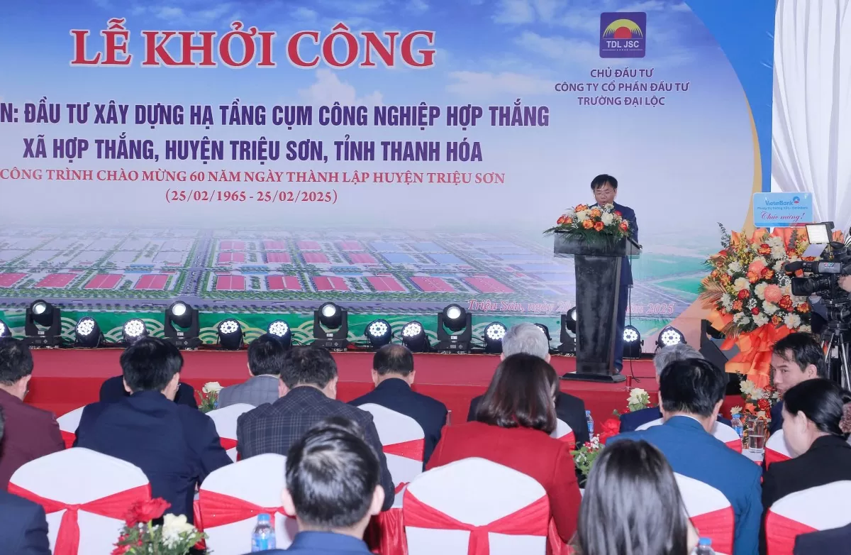 Thanh Hóa: Khởi công Cụm công nghiệp Hợp Thắng rộng 70ha