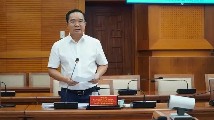 Ông Nguyễn Văn Được - Chủ tịch UBND TP. Hồ Chí Minh phát biểu tại phiên họp. Ảnh: Lê Vĩnh