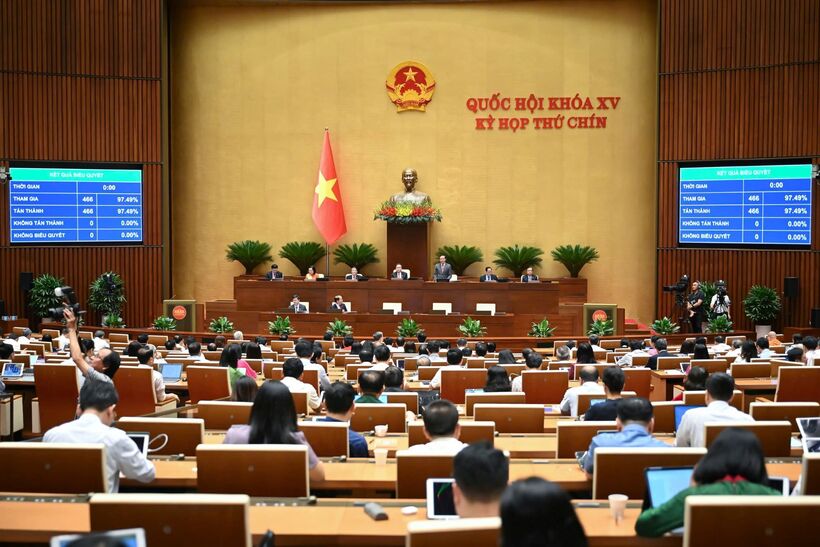 Quốc hội họp phiên toàn thể sáng 16/6. Ảnh: QH