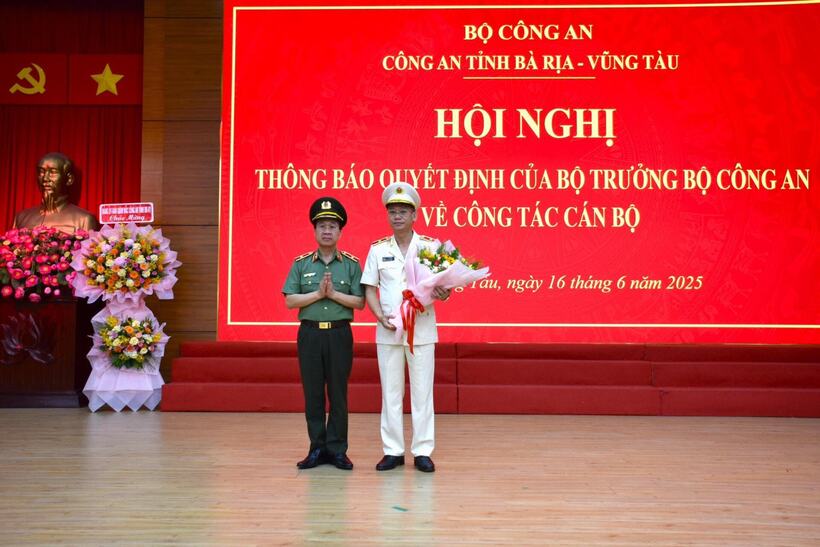Thiếu tướng Vũ Như Hà, Giám đốc Công an tỉnh Bà Rịa - Vũng Tàu được Bộ công an điều động đến nhận nhiệm vụ Giám đốc Công an tỉnh Tây Ninh. Ảnh: Anh Huy