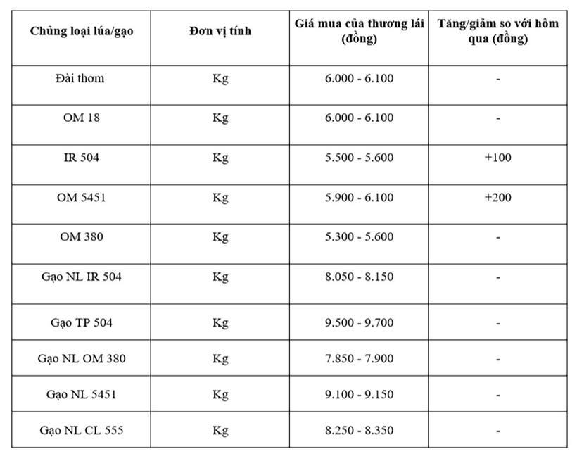 Bảng giá mang tính tham khảo.