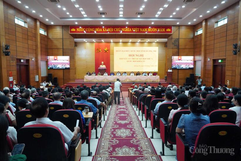 Phó Thủ tướng Chính phủ Nguyễn Chí Dũng, Ủy viên Trung ương Đảng, Đại biểu Quốc hội khóa XV đã dự hội nghị tiếp xúc cử tri sau Kỳ họp thứ 9, Quốc hội khóa XV cùng Đoàn đại biểu Quốc hội (ĐBQH) tỉnh Quảng Trị