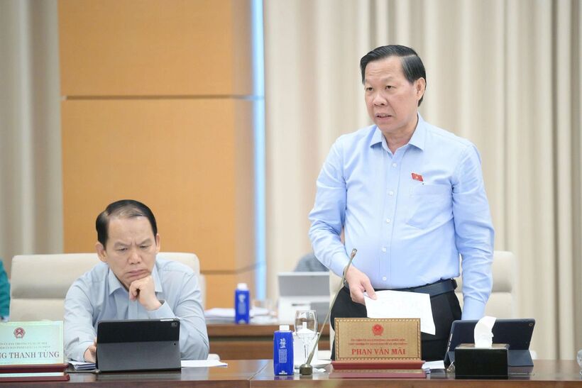 Chủ nhiệm Ủy ban Kinh tế và Tài chính Phan Văn Mãi. Ảnh: QH