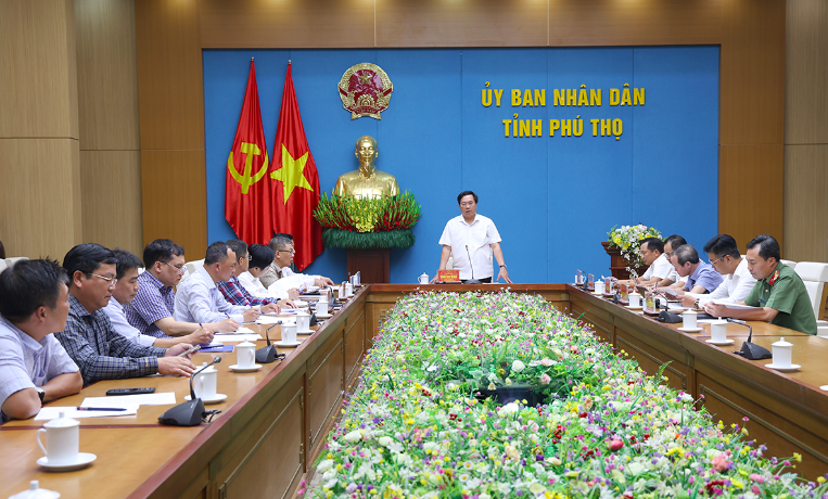 Buổi làm việc giữa UBND tỉnh Phú Thọ với lãnh đạo EVN/EVNNPT nhằm tháo gỡ khó khăn cho các dự án điện