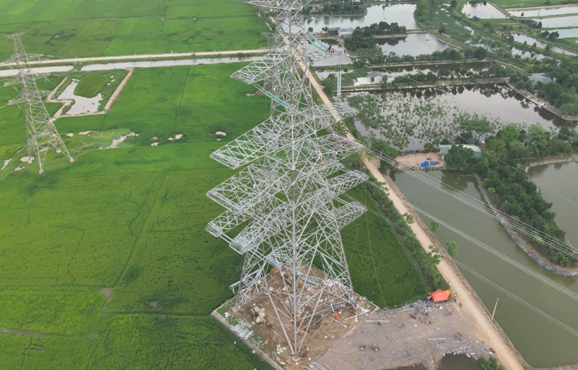 EVNNPT đang đẩy nhanh tiến độ Dự án đường dây 500/220kV Nho Quan – Phủ Lý – Thường Tín phấn đấu hoàn thành trong năm 2025