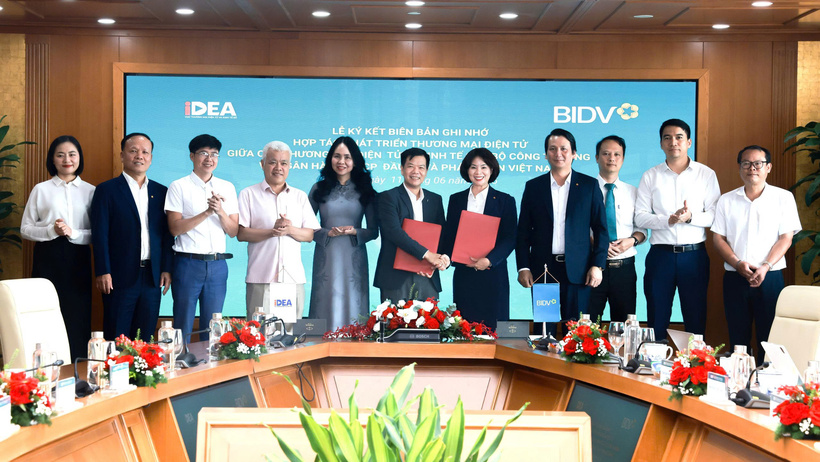 Cục Thương mại điện tử hợp tác cùng BIDV nhằm nâng cao nhận thức và kỹ năng ứng dụng thương mại điện tử, thanh toán số cho doanh nghiệp và tiểu thương. Ảnh: Cục Thương mại điện tử và Kinh tế số