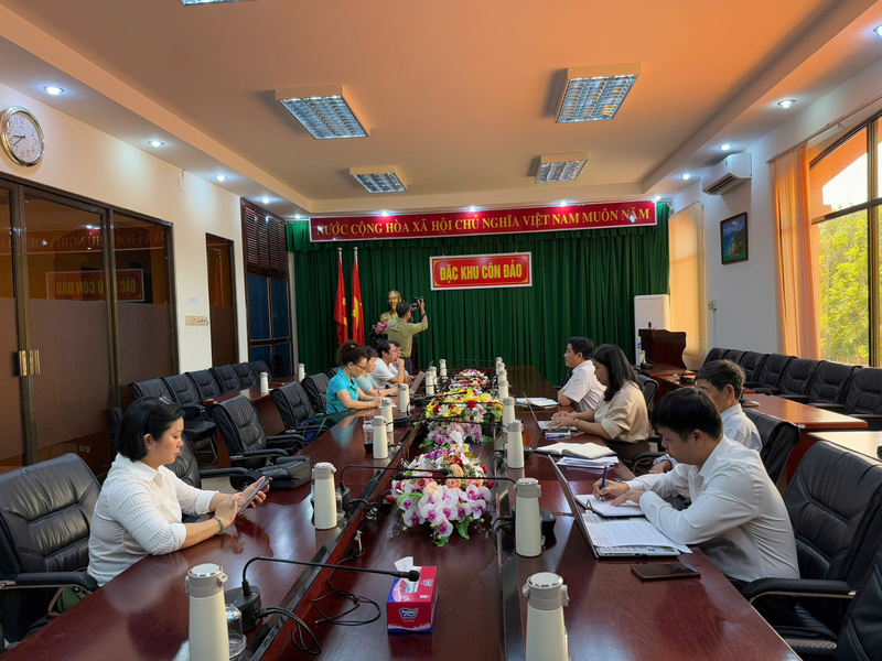 Buổi làm việc giữa lãnh đạo Đặc khu Côn Đảo với phóng viên