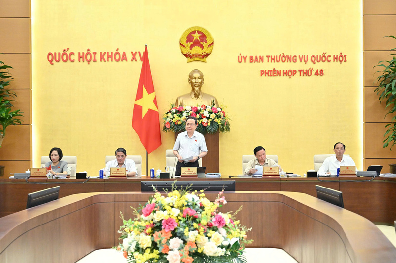 Chủ tịch Quốc hội Trần Thanh Mẫn phát biểu khai mạc phiên họp thứ 48