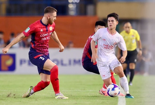 Trận đấu giữa Công an Hà Nội và Thể Công Viettel tại vòng 1 V-League sẽ diễn ra lúc 19h15 ngày 15/8. Ảnh: Minh Dân