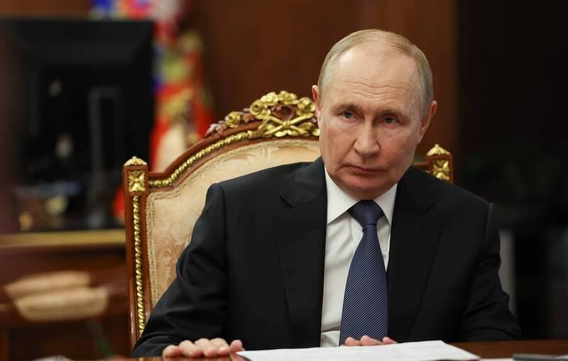 Tổng thống Putin tại Văn phòng Báo chí và Thông tin Tổng thống Nga. Ảnh: Tass