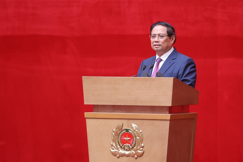 Thủ tướng Phạm Minh Chính phát biểu tại hội nghị. Ảnh: VGP/Nhật Bắc