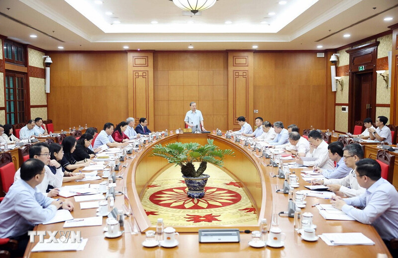 Quang cảnh buổi làm việc. Ảnh: TTXVN.