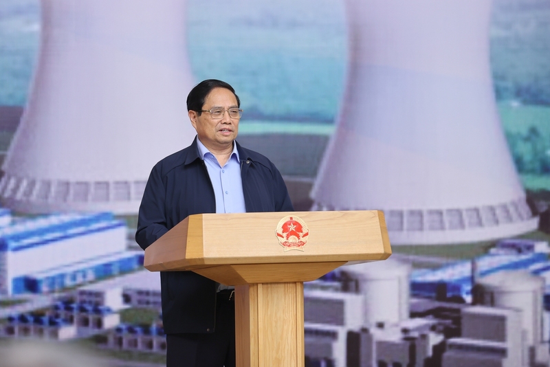 Thủ tướng Chính phủ Phạm Minh Chính, Trưởng Ban Chỉ đạo xây dựng nhà máy điện hạt nhân đã chủ trì phiên họp thứ ba của Ban Chỉ đạo. Ảnh: Nhật Bắc