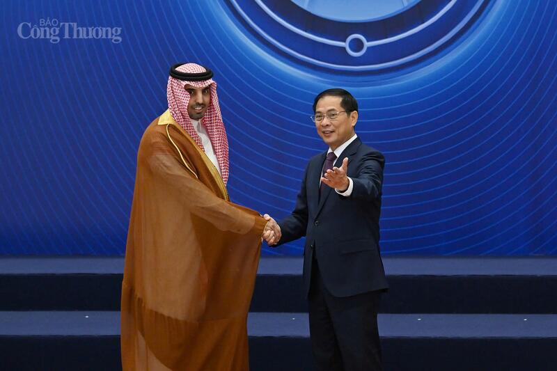 Phó Thủ tướng Chính phủ Bùi Thanh Sơn cùng các đối tác quốc tế