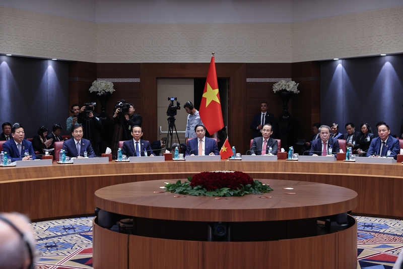 Thủ tướng Chính phủ Phạm Minh Chính hội đàm với Thủ tướng Algeria.