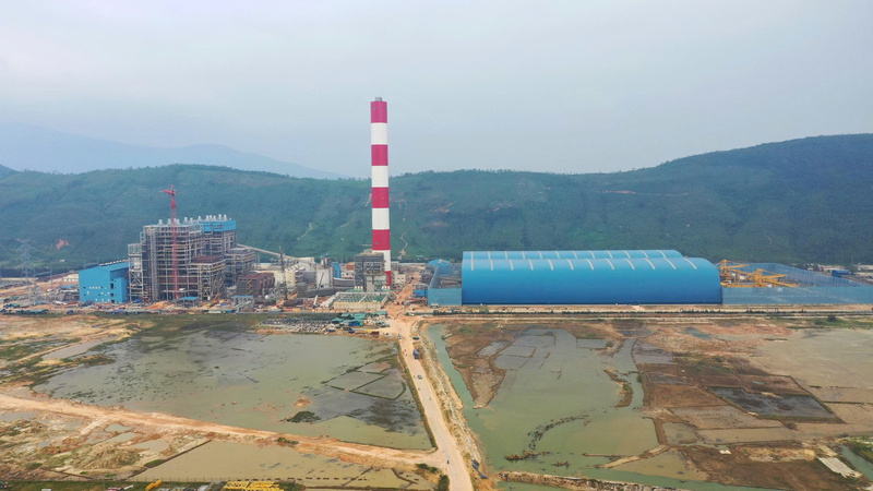 Dự án Nhà máy Nhiệt điện Quảng Trạch I hiện đã đạt hơn 20 triệu giờ lao động an toàn, không để xảy ra sự cố môi trường. Ảnh: EVN