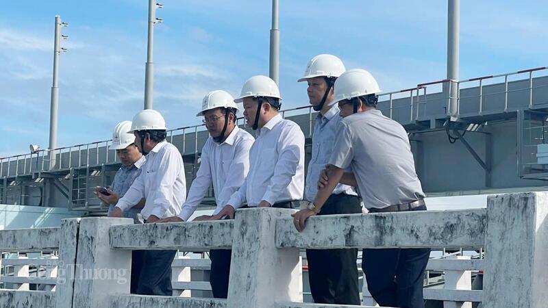 Đoàn công tác Bộ Công Thương đánh giá thực tế việc vận hành Thủy điện Trị An