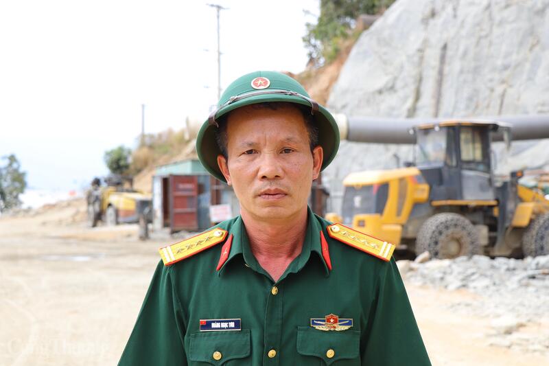 Ông Hoàng Ngọc Tươi, Giám đốc Ban điều hành, Chỉ huy trưởng dự án, Tổng Công ty Xây dựng Trường Sơn. Ảnh: Thanh Tuấn