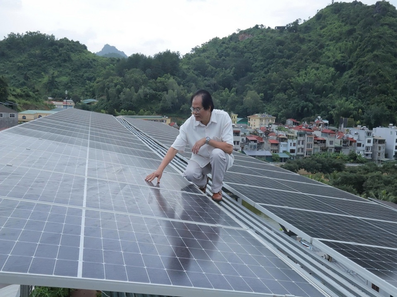 Công trình hệ thống điện mặt trời mái nhà dân dụng tại tổ 4, phường Tô Hiệu