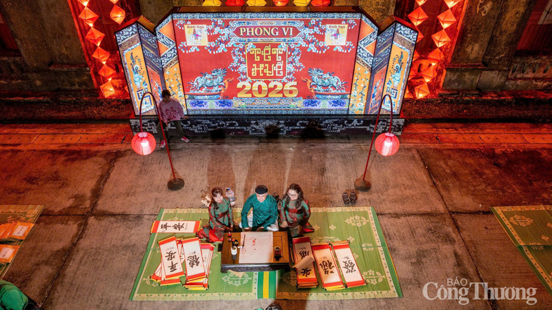 Viết thư pháp, cho chữ ngày Tết ở Cung đình xưa