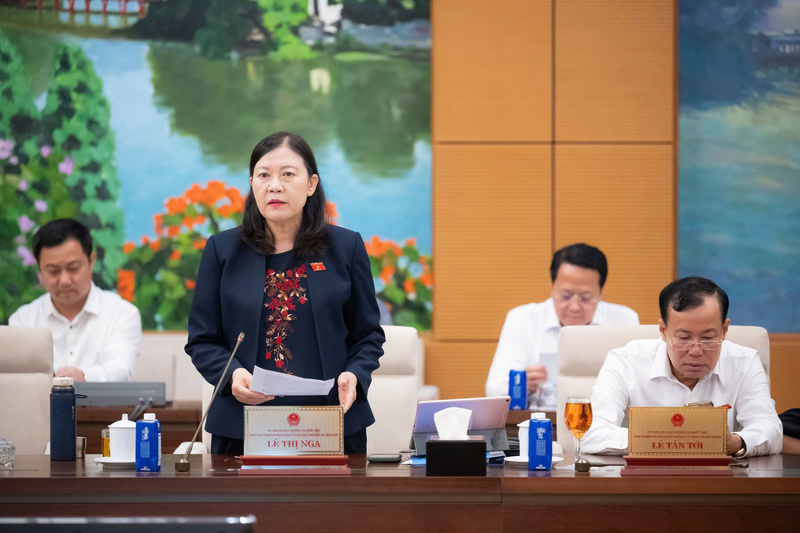 Phó Chủ nhiệm Thường trực Ủy ban Dân nguyện và Giám sát Lê Thị Nga