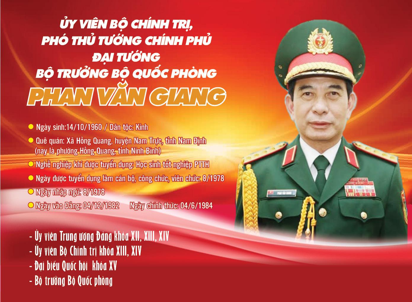 Đại tướng Phan Văn Giang giữ chức Phó Thủ tướng kiêm Bộ trưởng Bộ Quốc phòng - 1