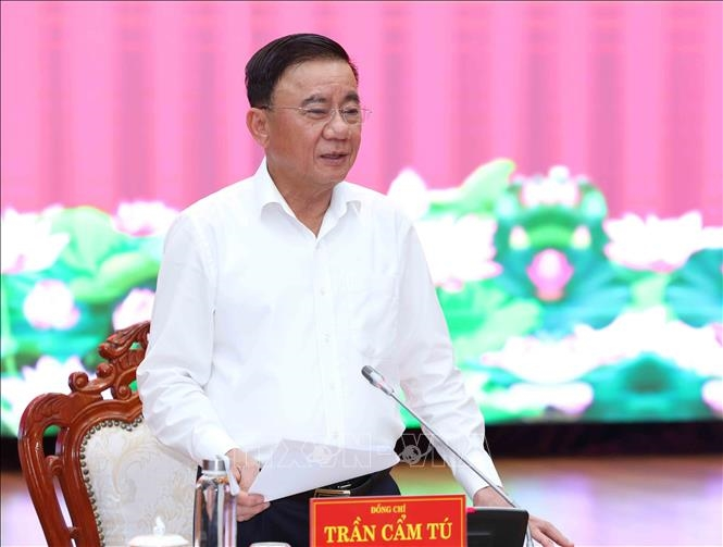 Thường trực Ban Bí thư Trần Cẩm Tú. Ảnh TTXVN