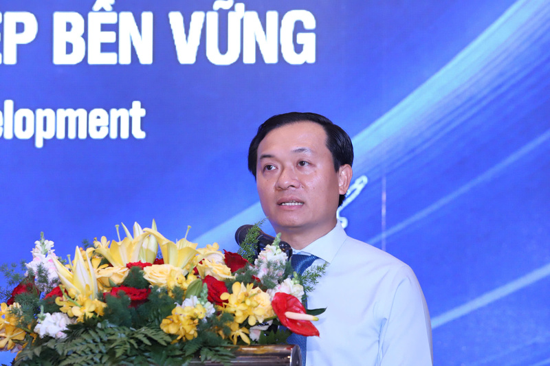 Giám đốc Sở Khoa học và Công nghệ  tỉnh Đắk Lắk Bùi Thanh Toàn phát biểu tại hội thảo. Ảnh: Minh Phương