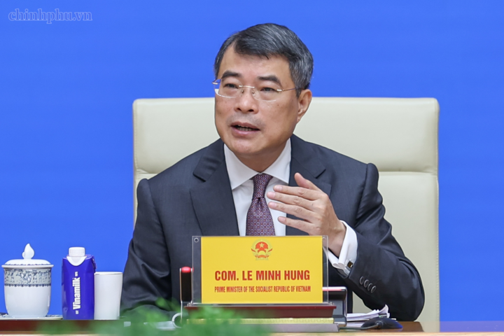 Thủ tướng mong các doanh nghiệp Trung Quốc tiếp tục xác định Việt Nam là địa bàn đầu tư, sản xuất, kinh doanh lâu dài; tăng cường đầu tư với chất lượng cao hơn - Ảnh: chinhphu.vn/Nhật Bắc