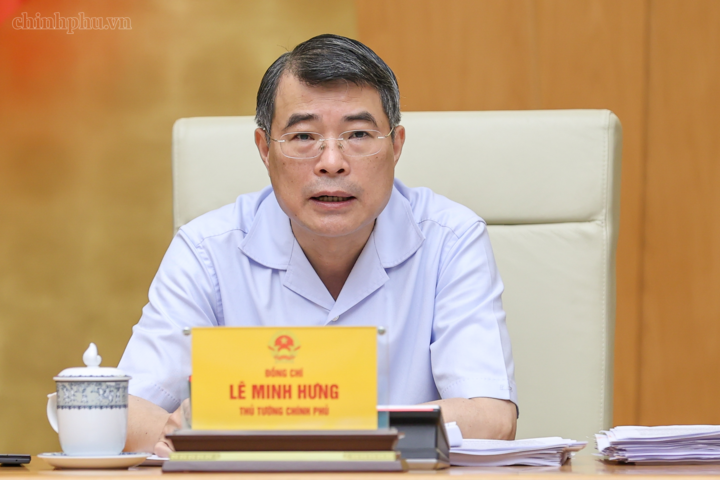 Đồng chí Lê Minh Hưng phát biểu tại Hội nghị - Ảnh: chinhphu.vn/Nhật Bắc