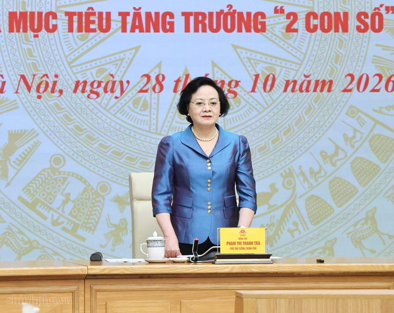 Phó Thủ tướng Phạm Thị Thanh Trà làm việc với 9 tỉnh vùng trung du và miền núi phía bắc về mục tiêu tăng trưởng 2 con số - 2