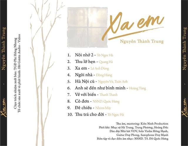 B&igrave;a album của Nguyễn Th&agrave;nh Trung